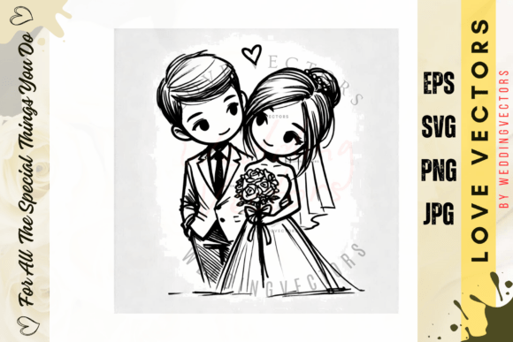 C542 Wedding Couple & Love Vectors: A Designer's Guide