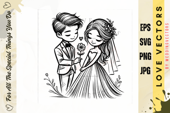 C691 Wedding Vectors: Where Minimalist Design Meets Romance