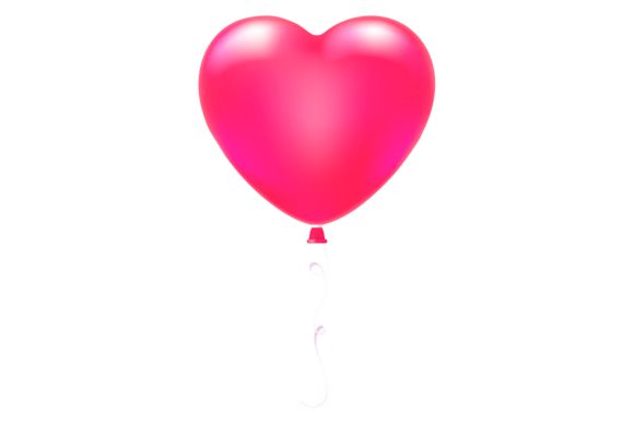Pink Heart Balloon: Wedding Celebration Font Guide
