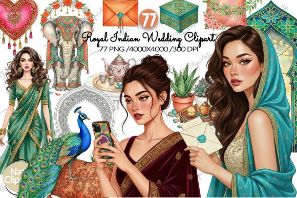 Royal Indian Wedding Clipart Bundle: A Designer's Guide