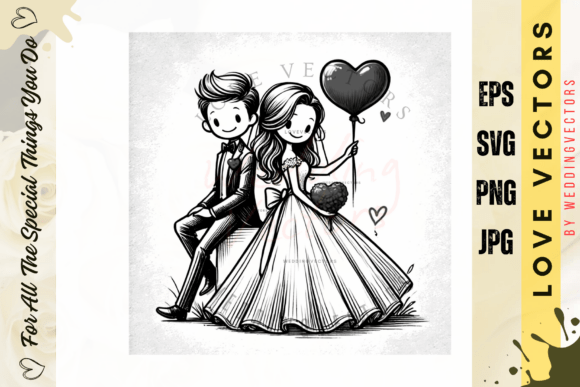 Soft Romantic Union Artwork: C2326 Wedding Vectors