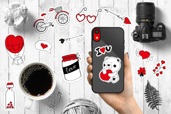 Valentine's Day, Wedding, Birthday Stick: A Designer's Go-To for Classic Celebration Graphics