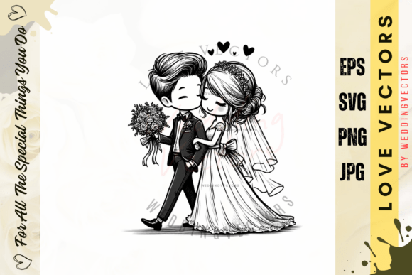 Wedding Couple and Love Vectors - C2089: A Designer's Guide