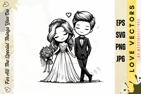Wedding Couple and Love Vectors - C2611: A Designer's Guide