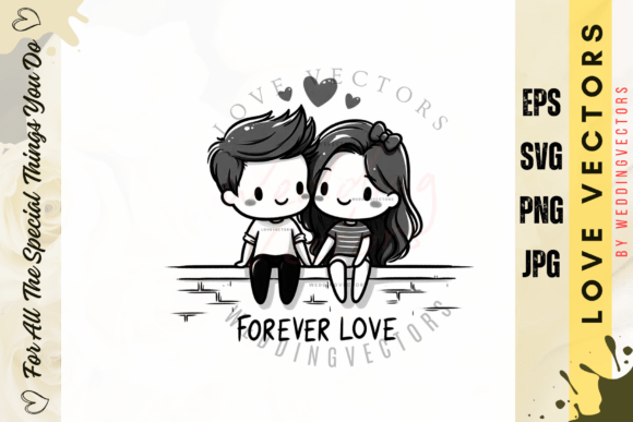 Wedding Couple and Love Vectors - C2985: A Designer's Asset