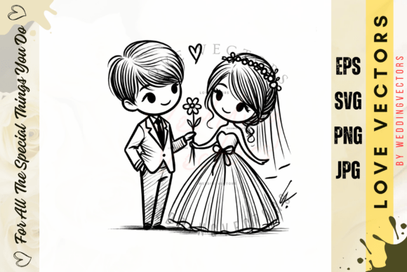 Wedding Couple and Love Vectors - C687: A Designer's Guide