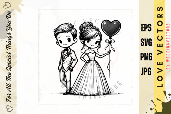 Wedding Couple and Love Vectors: Elevate Your Designs